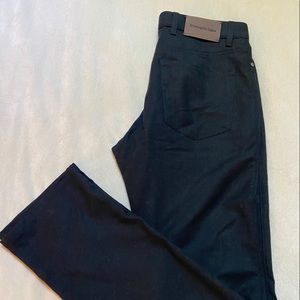 Ermenegildo Zegna Mens Black Wool Trousers, 32”